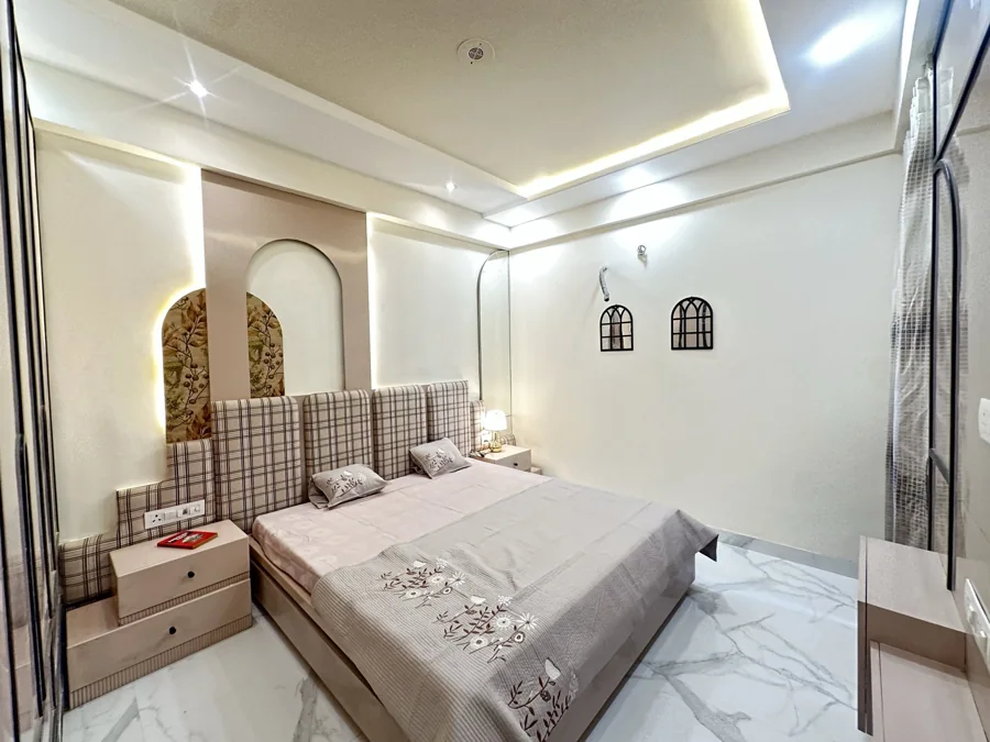Kalyan EVA actual 3 BHK flat · Bedroom interior