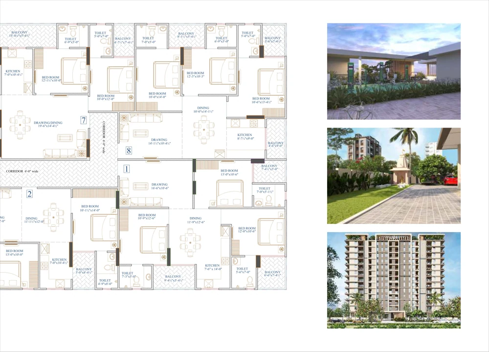 Kalyan Kohinoor Typical floor plan · alternate view