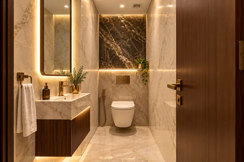 Washroom interior design visualisation
