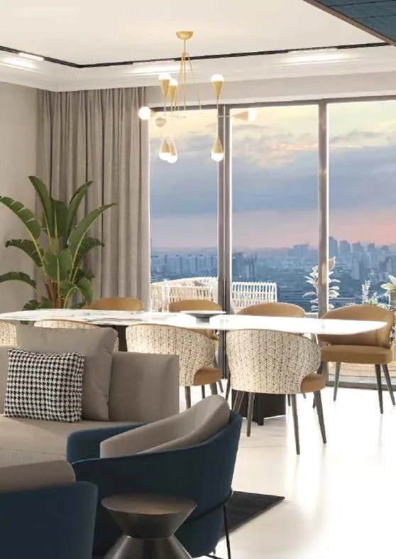 Living room interior design visualisation